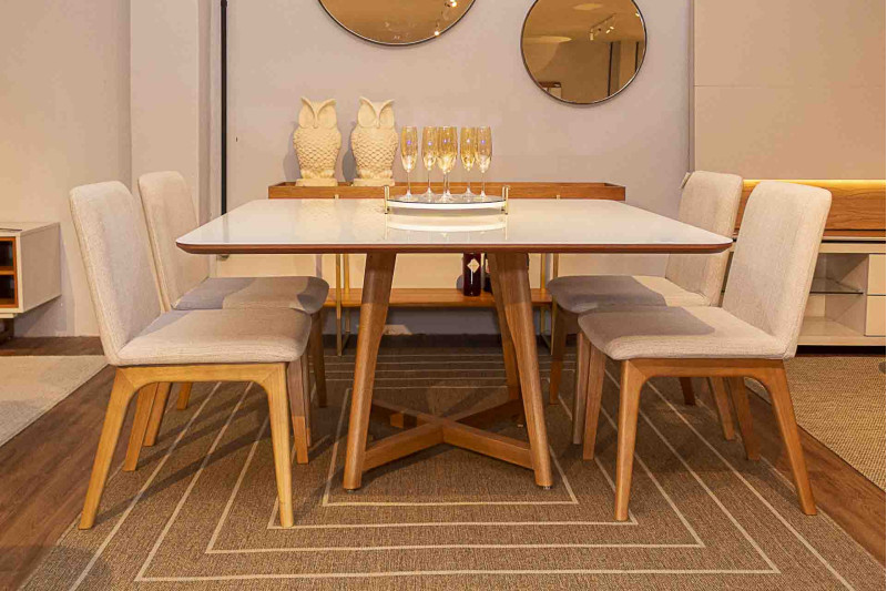 MESA DE JANTAR QUADRADA 120x120 22311 MESA DE JANTAR QUADRADA 120x120 22311