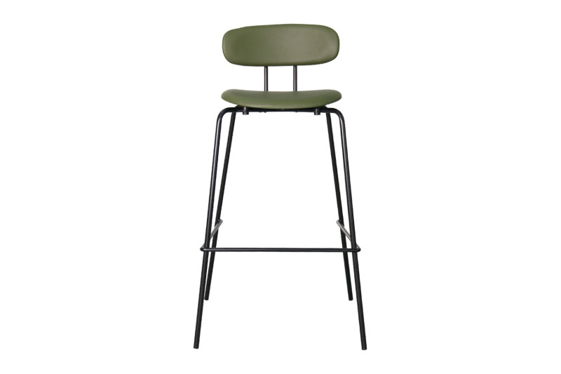 BANQUETA ESTOFADA VERDE AÇO 24159